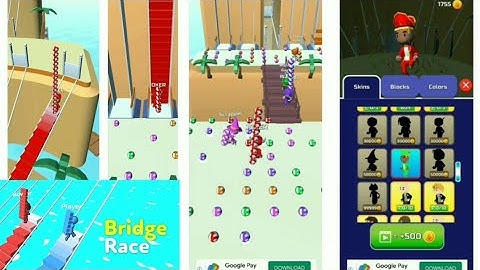 Bridge Race - all levels gameplay/ #85-86 (levels complete)