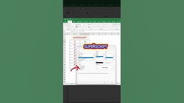 How to create superscript text or number in microsoft excel!📘 #excel