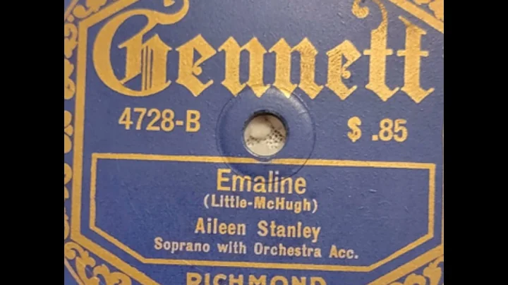 Emaline - Aileen Stanley - March 1921