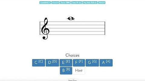 ToneSavvy - Level 9 Naming notes on the expanded staff (Treble)