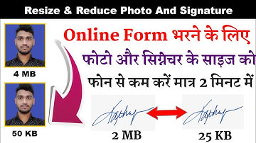 How to Resize and Reduce Photo and signature with Mobile 2020 | how to resize photo and signature