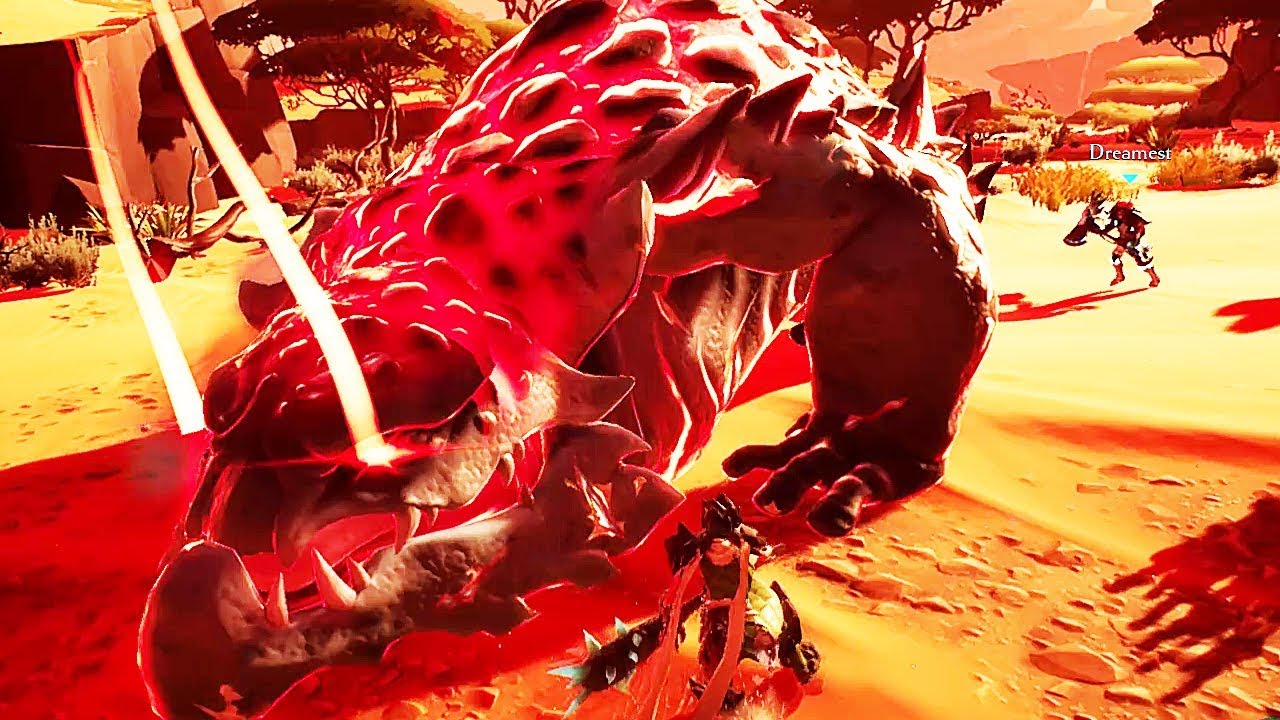 DAUNTLESS - MONSTER HUNT CHARROGG BOSS BATTLE ON BURNING ROSE