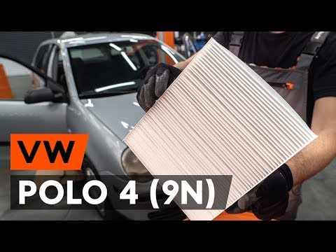 How to change pollen filter / cabin filter on VW POLO 4 (9N) [TUTORIAL AUTODOC]