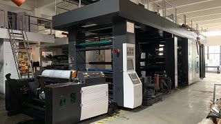 6 colors 250m/min CI flexographic printing press machine with good printing effect finish testing