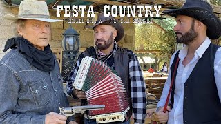 Miniatura del video "TERENCE HILL e I FRATELLI SCACCHIA (finale da non perdere) FESTA COUNTRY di Enzo Scacchia. organetto"