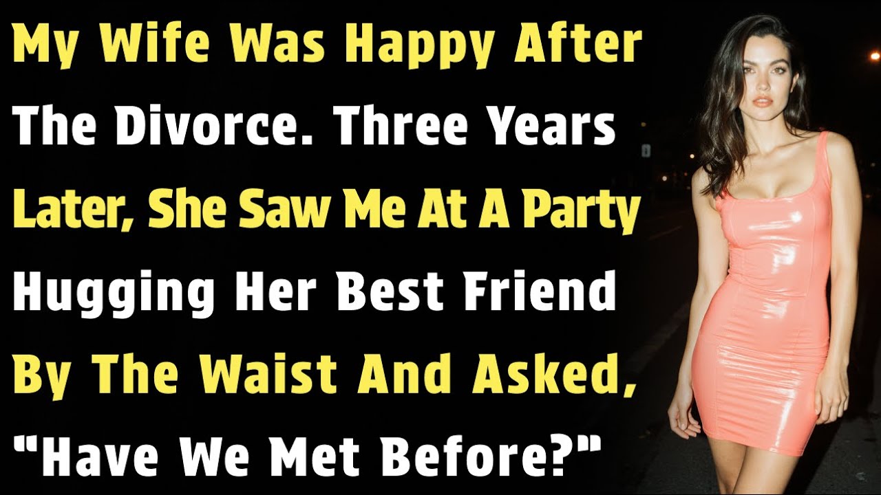 My Wife Was Happy After The Divorce. Three Years Later, She Saw Me At A Party Hugging Her…