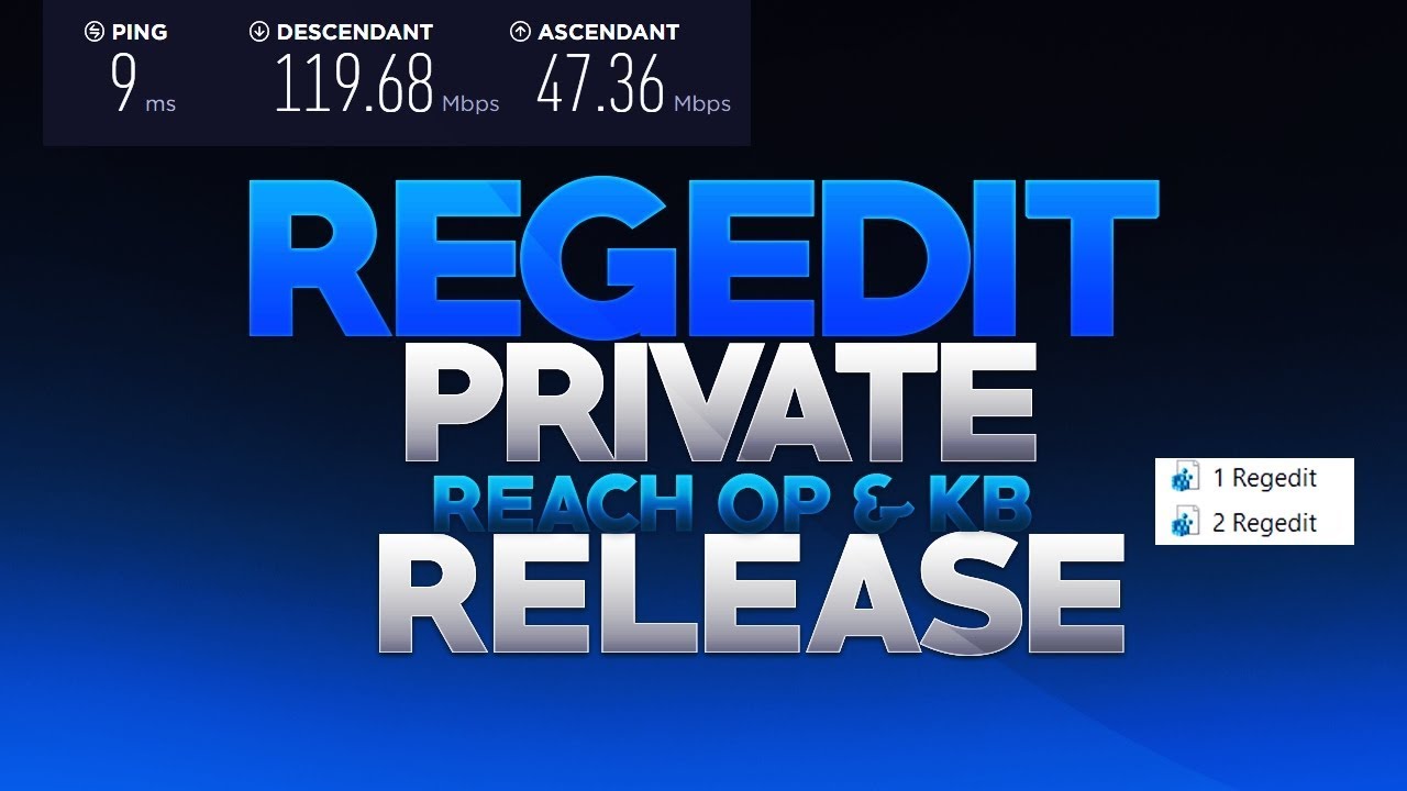 VERZIDE REGEDIT!? - MI PRIVATE REGEDIT!. [0KB, BEST REACH, BEST PING!,+ FPS!.] LEGIT ✔️