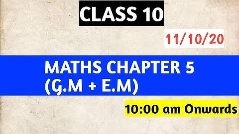 CLASS 10 MATHS CHAPTER 5 ALKESH SIR AARADHYA