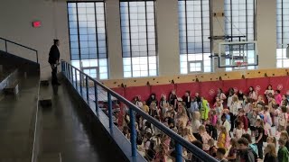 Hayes Elementary School first rally of the year