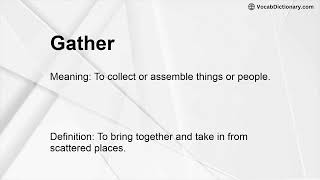 Gather Meaning