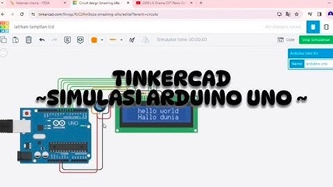 ELEKTRONIKA | 10 Simulasi Arduino Uno dengan Web Tinkercad | Teknik Biomedis | ITERA