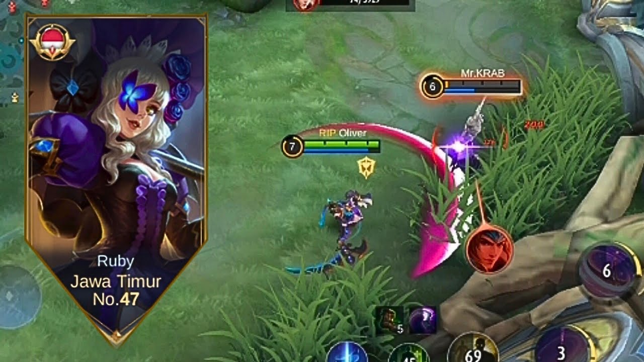 bantai santai bersama top lokal ruby🔥 ruby best build 2023 for solo rank