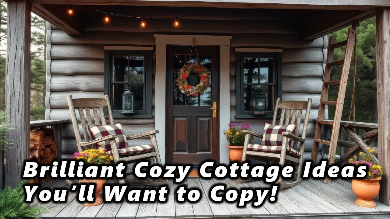 Cozy Rustic Cottage Design 🪵 Small Space Floor Plan Ideas for Timeless Living ✨