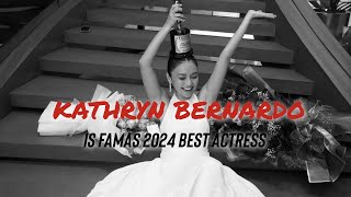 Kathryn Bernardo Wins Best Actress at FAMAS 2024 for the film A Very Good Girl