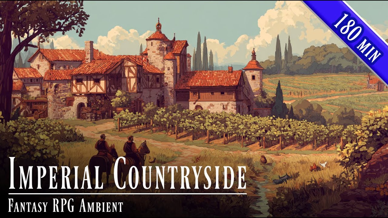 Imperial Countryside – Fantasy RPG Ambient | Rustic Villages, Peaceful Fields & Farm Life