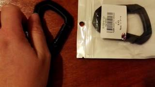 2pcs plastic steel quick release carabiner