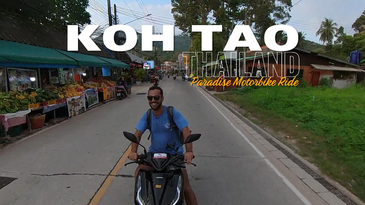 Riding Through Paradise 🌴🇹🇭 | Exploring Koh Tao by Scooter (POV Thailand Adventure Chill Music)