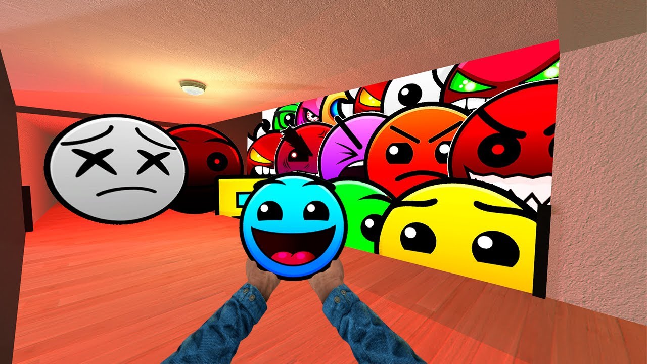 Saving Baby BlueFace From Geometry Dash Emoji Fire in  the hole  And Lobotomy Dash Nextbot Gmod