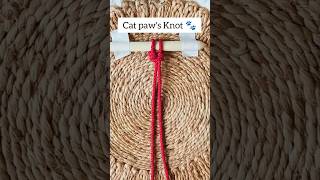Macrame cat paws knot #macrame #knot # catpawsknot #tutorial #macrameknottutorial #macrameknots