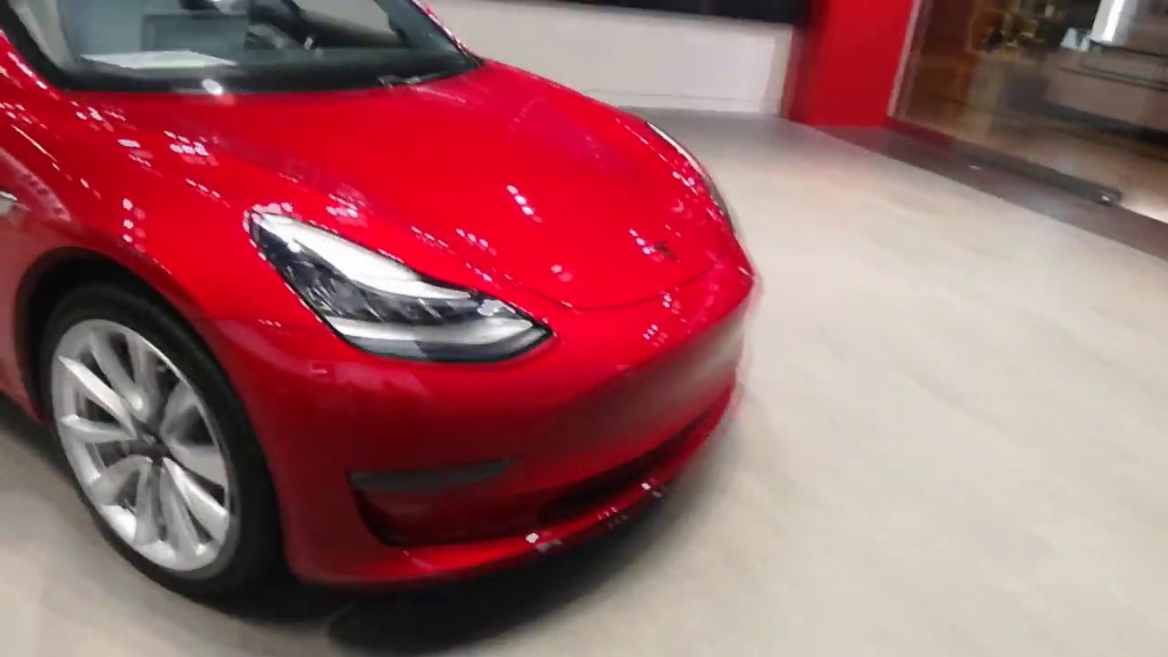 TESLA Store inside Park Meadows Mall in Lone Tree, Colorado