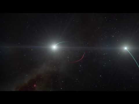 Artist’s animation of the triple system with the closest black hole