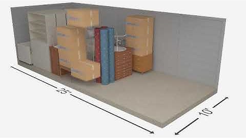 10x25 Storage Unit size guides