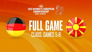 Germany v North Macedonia | Full Basketball Game | FIBA U20 Women's European Champ. 2022