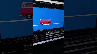 Practice 2D car animation #aftereffects #animation #motiondesign #motiongraphics #car #cartoon #2d