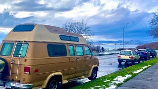 Escaping the cold and trying van life in Victoria | How I shower and bylaws against van life