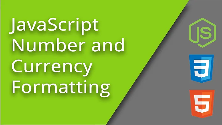 International Number and Currency Formatting with JS