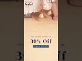 Beat the heat SALE extended till 20th April! Buy 1 &amp; get another at 30% OFF