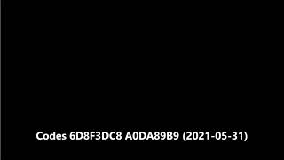 Codes 6D8F3DC8 A0DA89B9 2021 05 31
