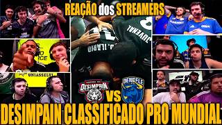 REAÇÃO dos STREAMERS AO DESIMPAIN VENCE O DENDELE E SE CLASSIFICA PRO MUNDIAL KINGS LEAGUE!
