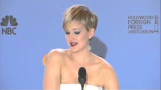 Jennifer Lawrence Golden Globe Award 2014Rachel Zoes Son Played Tickle Monster Before Globes