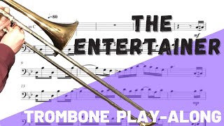 The Entertainer Trombone In C Solo. Play-Along/Backing Track. Free Music!