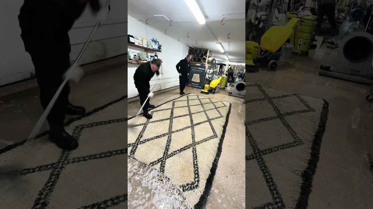 Before & After ✨ Moroccan Wool Rug Transformation ✨ 