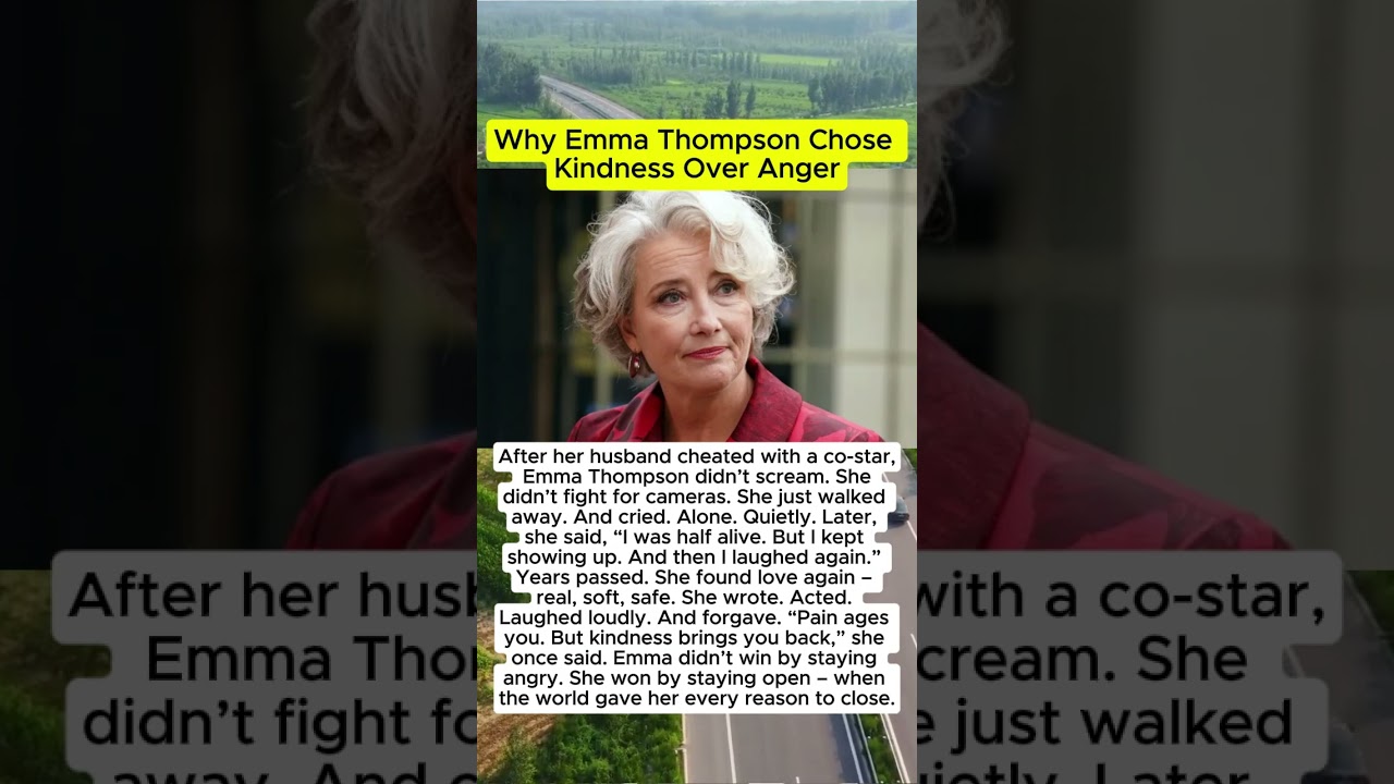 Why Emma Thompson Chose Kindness Over Anger