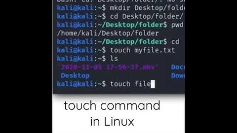 What is touch command? #cybersecurity #linux #tutorial