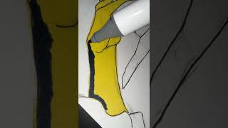 Coloring luffy primary colors only challenge! #art #drawing #anime#asmr #onepiece