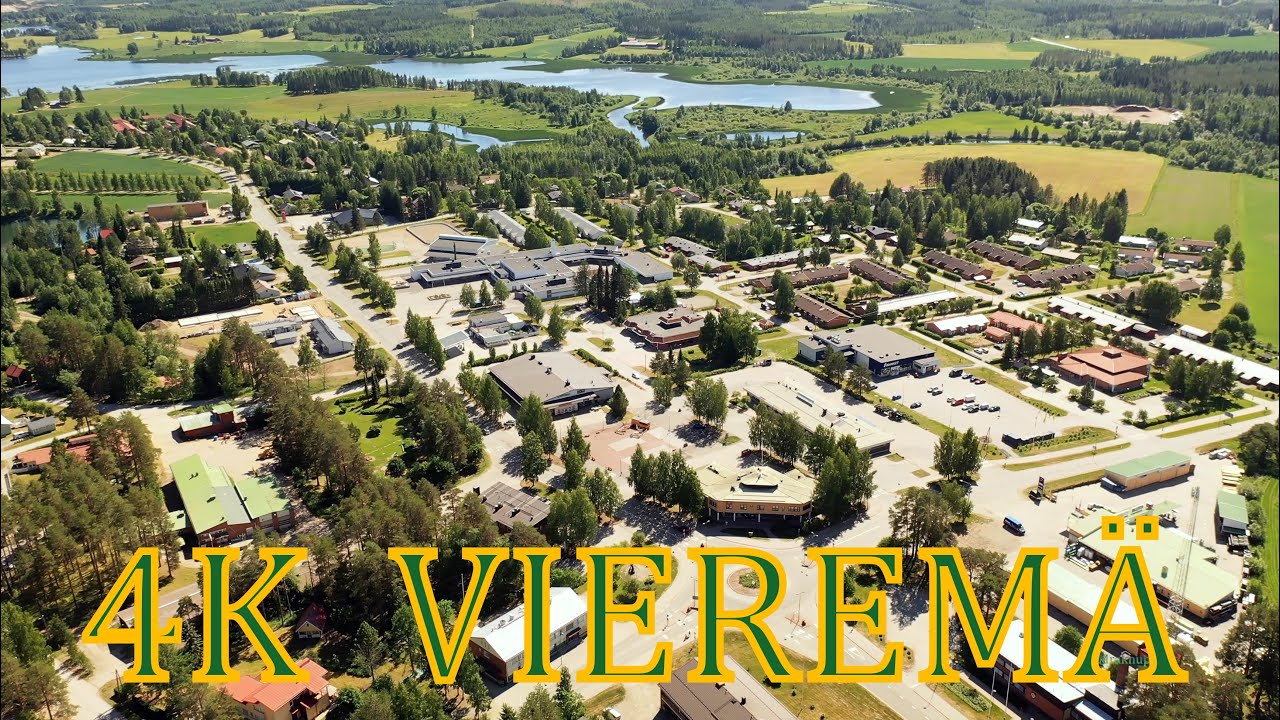 Suomi ilmasta 4K Vieremä & Ponsse tehtaat ilmasta dronella kuvattuna
