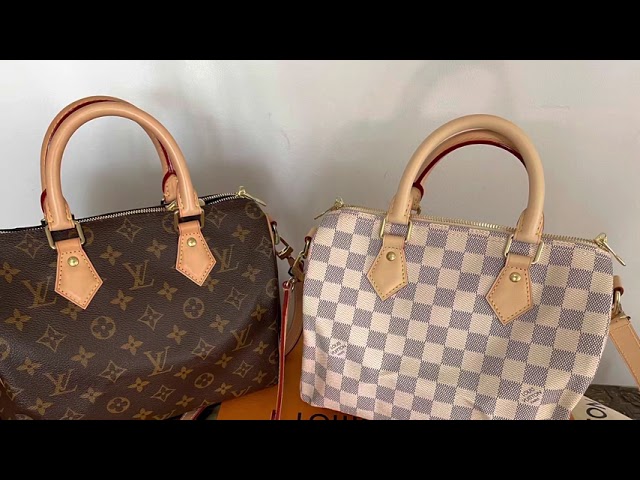 Unboxing My Speedy Bandouliere 25 Damier Azur 2021 No Date Code - Plus Mod  Shots - YouTube