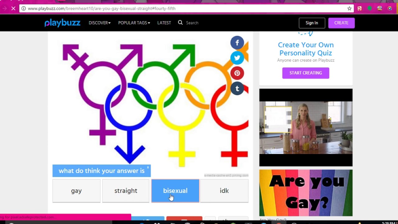 Are you Gay/Bisexual or Straight Test WTF I AM BISEXAUL YouTube