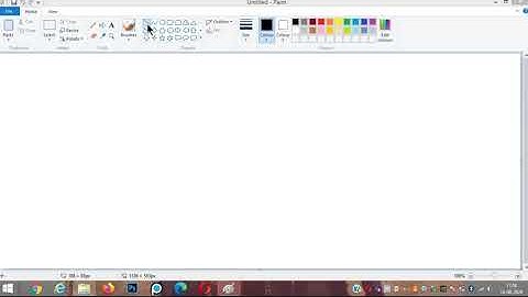 Introducing Shapes in Ms Paint