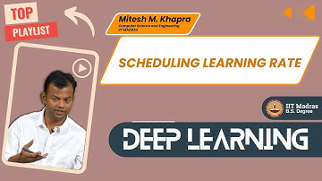 Scheduling learning rate