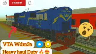 VTA Wdm3a passanger with heavy smoke duty #trainz #gameplay #engineer #edition #hd #simulator #ee