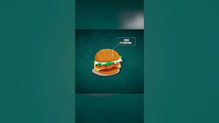 1€ le coût de création d'un burger