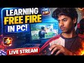 learning FREE FIRE in PC 🤓 #livestream #freefire