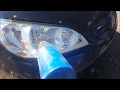 how to clean yellow foggy headlight fast under 5 min each (UNCUT VIDEO)