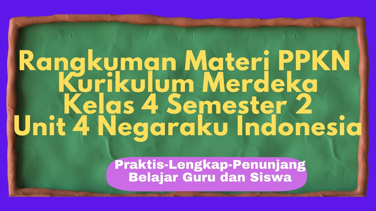 Rangkuman Materi PPKN Kurikulum Merdeka Kelas 4 Semester 2 Unit 4 ... Rangkuman Materi PPKN Kurikulum Merdeka Kelas 4 Semester 2 Unit 4 ...
