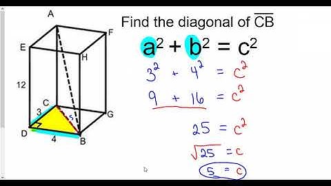 Pythagorean Theorem diagonals